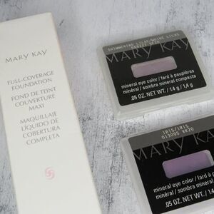 ✨ NEW Mary Kay 3-PC Lot Full-Coverage Foundation Ivory, Mineral Eye Colors💜